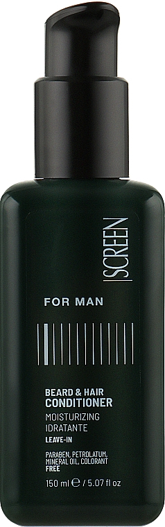 Bart- und Haarspülung für Männer - Screen For Man Beard & Hair Conditioner — Bild N1