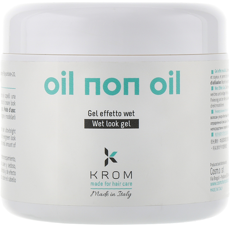 Haargel mit Nasseffekt - Krom Gel Finish Oil Non Oil — Bild N1