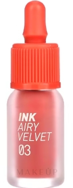 Lippentönung - Peripera Ink Airy Velvet Lip Tint — Bild 03 - Cartoon Coral