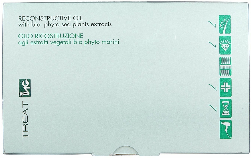 Regenerierendes Haaröl mit Bio-Phyto-Meerespflanzenextrakten - ING Professional Treat Reconstructive Oil — Bild N3