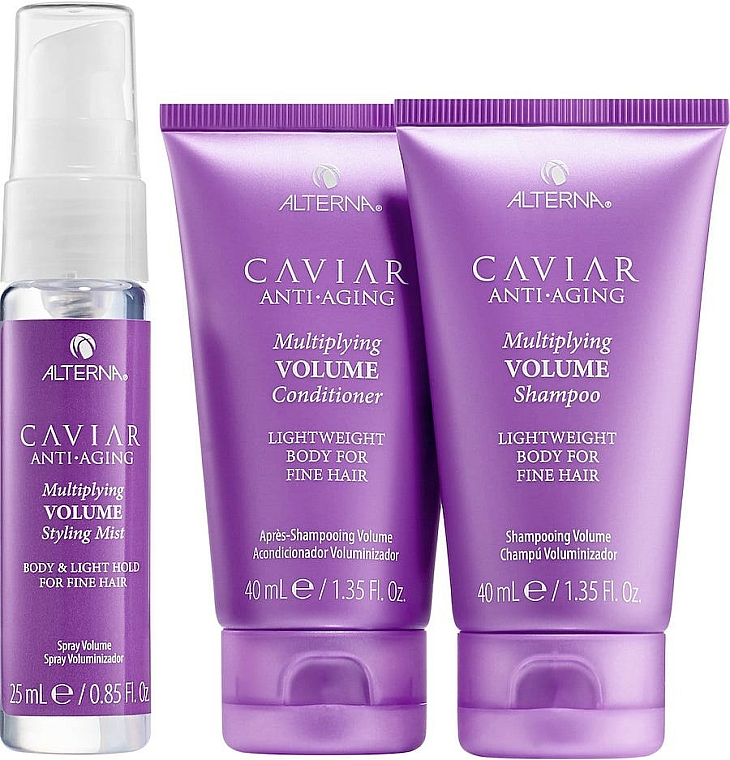 Haarpflegeset - Alterna Caviar Anti-Aging Multiplying Volume (Shampoo 40ml + Conditioner 40ml + Haarnebel 25ml) — Bild N2