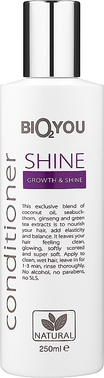 Conditioner für Glanz und Haarwachstum - Bio2You Shine Hair Conditioner — Bild N1