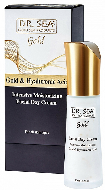 Tagescreme mit Gold und Hyaluronsäure - Dr.Sea Gold & Hyaluronic Acid Intensive Moisturizing Day Cream — Bild N1