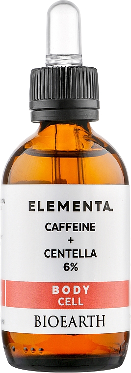 Anti-Cellulite-Körperserum Koffein und Centella 6% - Bioearth Elementa Caffeine Centella 6% — Bild N1