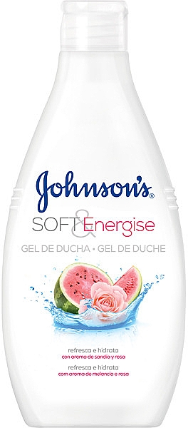 Weichmachendes und energetisierendes Duschgel mit Wassermelonen- und Rosenduft - Johnson’s® Soft & Energise Shower Gel
