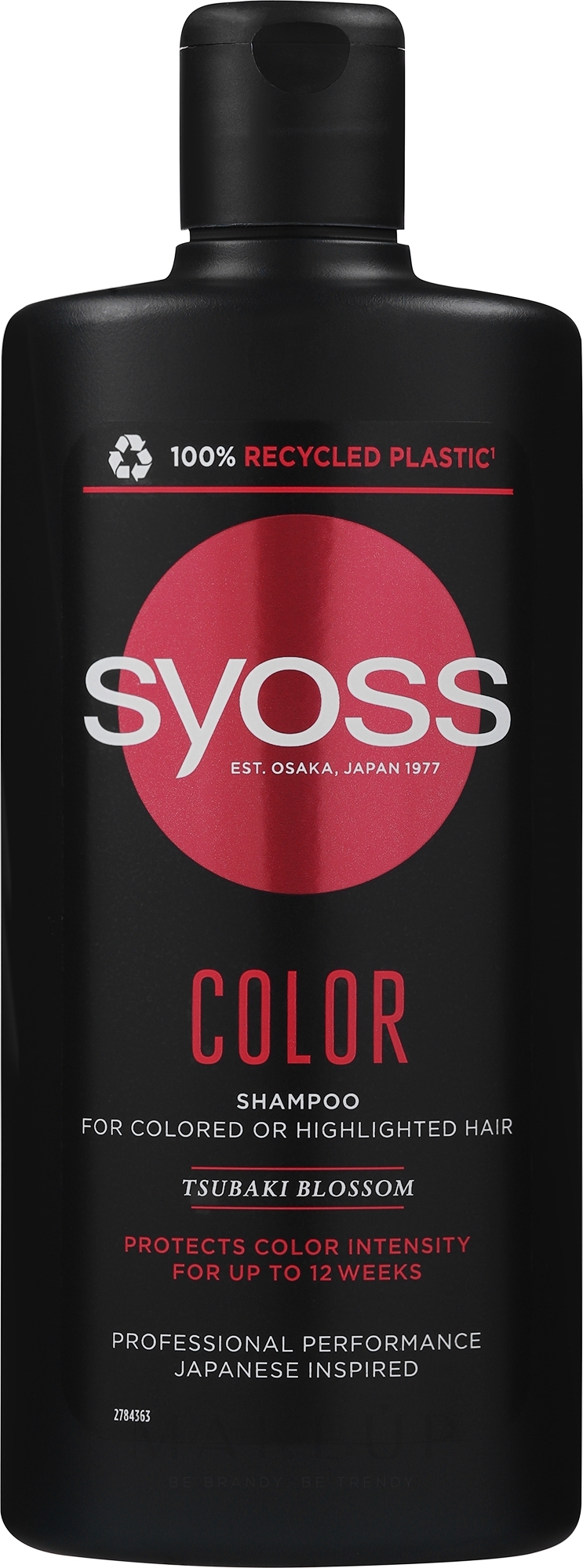 Farbschützendes Shampoo für gefärbtes und gesträhntes Haar - Syoss Color Tsubaki Blossom Shampoo — Bild 440 ml