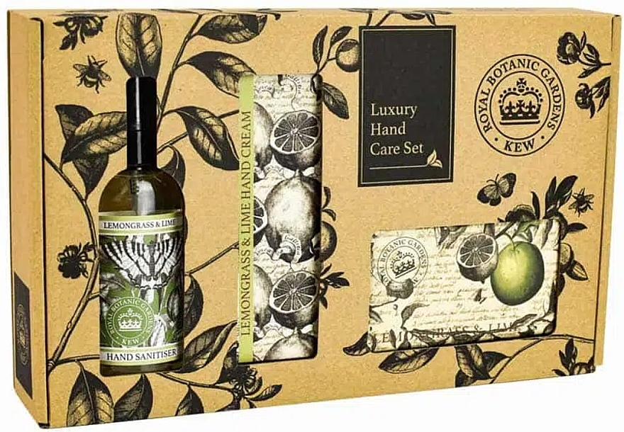 Handpflegeset - The English Soap Company Kew Gardens Lemongrass & Lime Hand Care Gift Box  — Bild N1