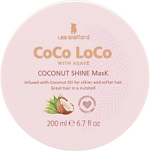 Düfte, Parfümerie und Kosmetik Feuchtigkeitsspendende Haarmaske - Lee Stafford Coco Loco With Agave Coconut Shine Mask