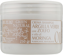 Cremeshampoo mit Grüner Tonerde, Bio-Schwefel und Moringaöl - Alan Jey Green Natural Cream-Shampoo — Bild N2