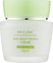 Düfte, Parfümerie und Kosmetik Feuchtigkeitsspendende Gesichtscreme mit Schneckenschleim - 3W Clinic Snail Moist Control Cream