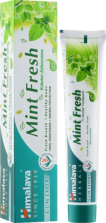 Kräuter-Zahnpasta für frischen Atem und gesundes Zahnfleisch Mint Fresh - Himalaya Herbals Mint Fresh Herbal Toothpaste — Bild N3