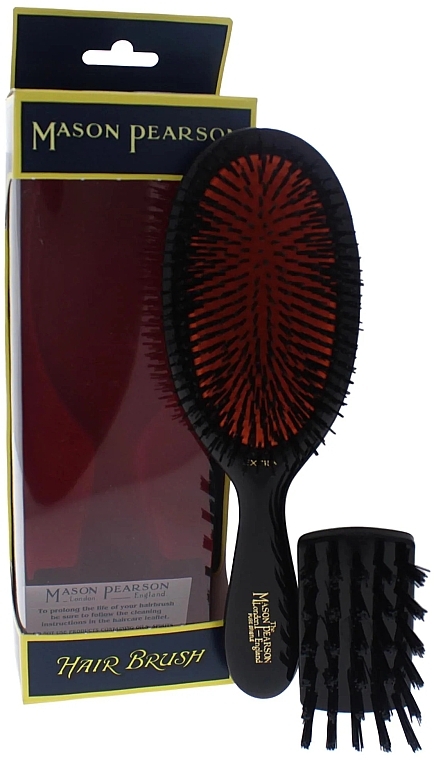 Haarbürste dunkles Rubin - Mason Pearson Hair Brush Small Extra B2 Dark Ruby — Bild N1