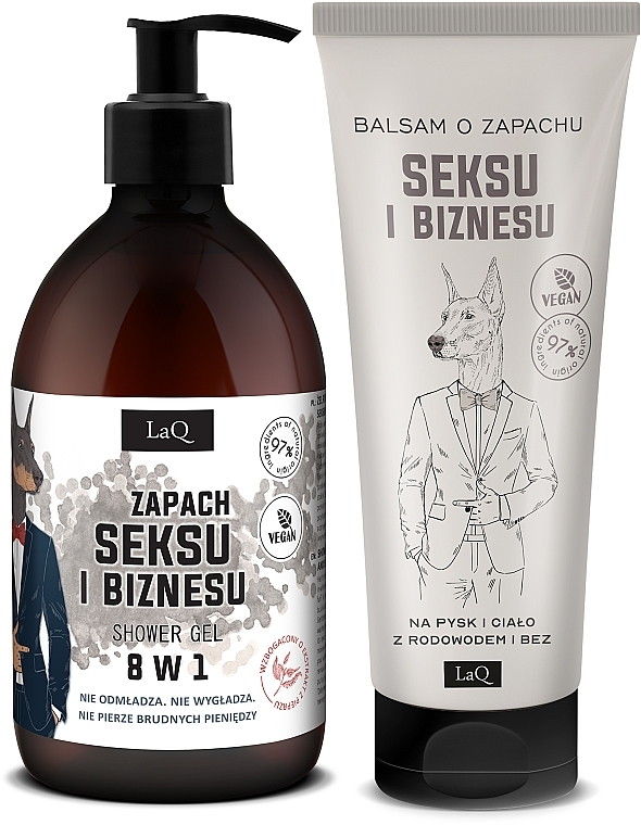 Set - LaQ Doberman Sex & Business (sh/gel/500ml + b/lot/200ml) — Bild N3