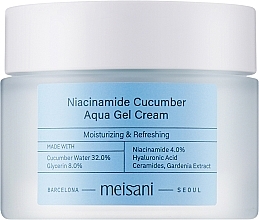 Düfte, Parfümerie und Kosmetik Feuchtigkeitsspendendes Gesichtscreme-Gel - Meisani Niacinamide Cucumber Aqua Gel Cream