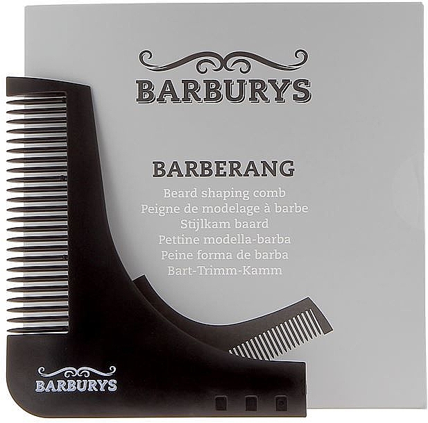 Bart-Trimm-Kamm - Barburys Barberang Beard Shaping Comb — Bild N2