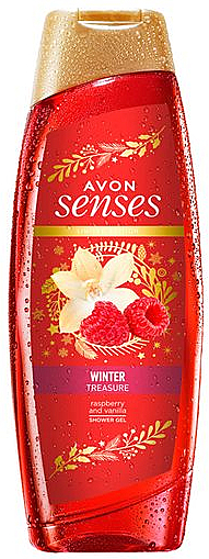 Pflegendes Duschgel mit Himbeer- und Vanilleduft - Avon Senses Winter Treasure Raspberry and Vanilla Shower Gel — Bild N1