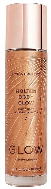 Highlighter für Gesicht und Körper - Makeup Revolution Molten Body Glow Face & Body Liquid Illuminator — Bild N2