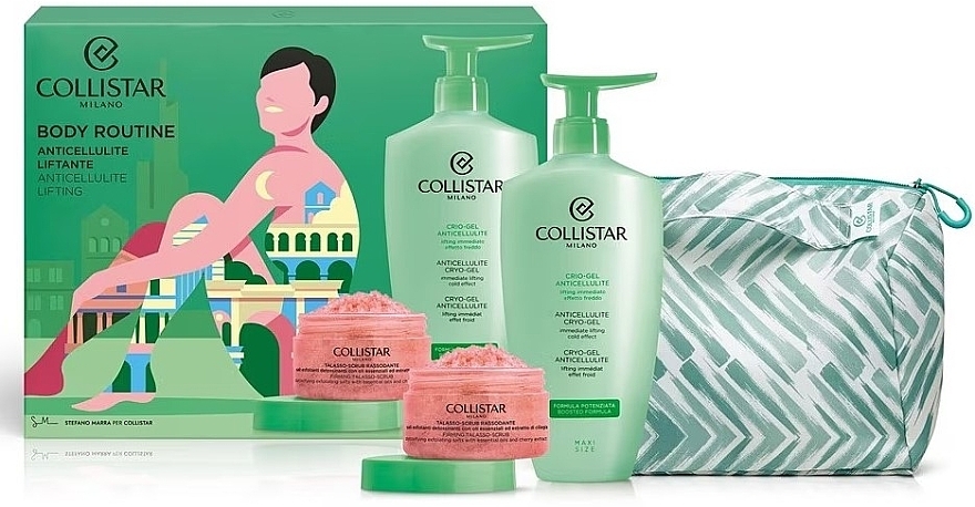 Set - Collistar Body Routine Gift Set (Körpergel 400 ml + Peeling 150 g)  — Bild N1