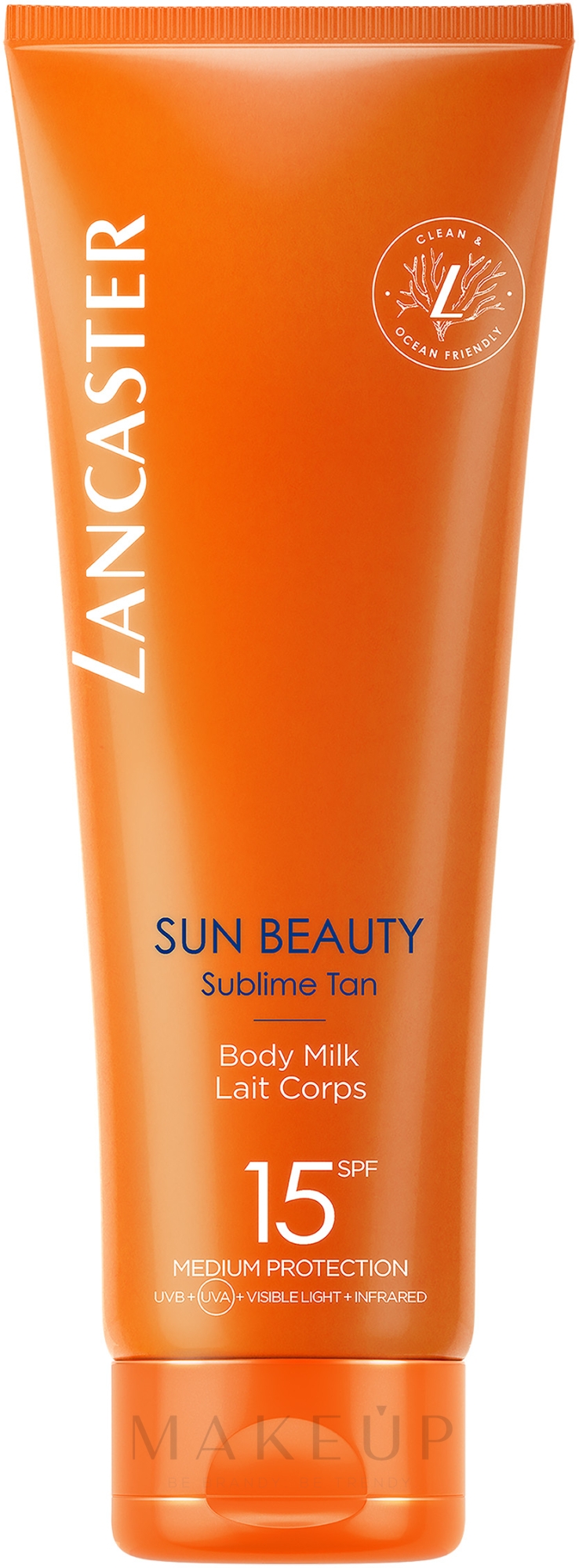 Sonnenschutz-Körpermilch - Lancaster Sun Beauty Sublime Tan Body Milk SPF15 — Bild 250 ml