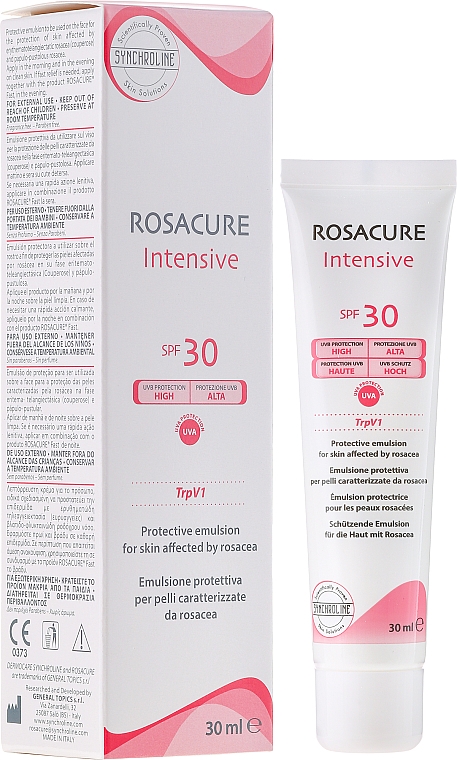Schützende Emulsion für Haut mit Rosacea SPF 30 - Synchroline Rosacure Intensive — Bild N1