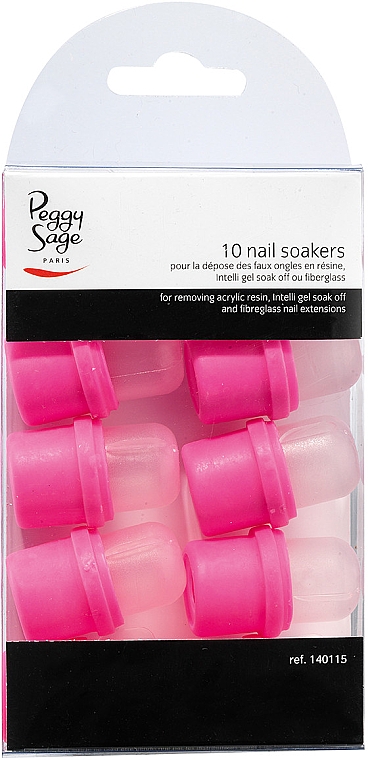 Nail-Remover-Kappen rosa - Peggy Sage Nail Soakers — Bild N1