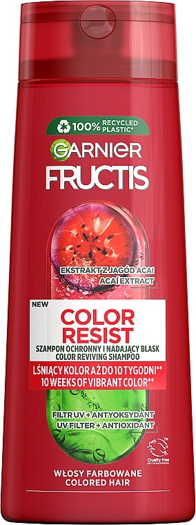 Kräftigendes Shampoo für coloriertes Haar - Garnier Fructis Goji Color Resist