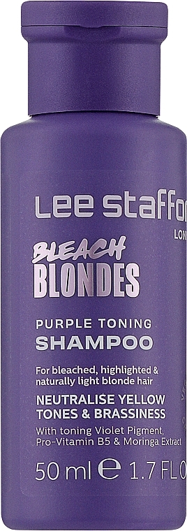 Shampoo für coloriertes Haar - Lee Stafford Bleach Blondes Purple Toning Shampoo — Bild N1