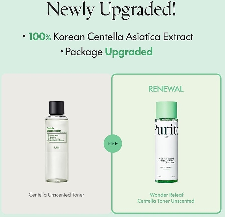 Beruhigendes Tonikum mit Centella Asiatica - Purito Seoul Wonder Releaf Centella Toner Unscented  — Bild N3