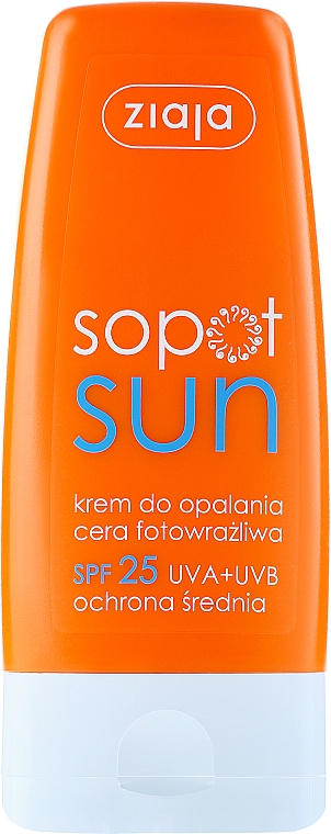 Sonnenschutzcreme für empfindliche Haut SPF 25 - Ziaja Body Cream — Bild N1