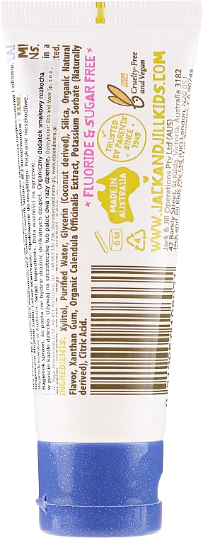Natürliche fluoridfreie Kinderzahnpasta mit Kaugummi-Geschmack - Jack N' Jill — Foto N2