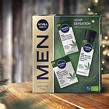 Gesichtspflegeset - NIVEA Men Hemp Sensation Ultra Calming Kit (After Shave Balsam 100ml + Rasierschaum 200ml + Gesichtscreme 75ml) — Bild N3
