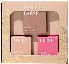 Düfte, Parfümerie und Kosmetik Set - Paese Kiss My Cheeks (Cold) (Rouge 4g + Bronzer 12g + Highlighter 4g) 