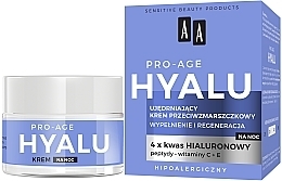 Düfte, Parfümerie und Kosmetik Glättende Anti-Falten-Nachtcreme - AA Hyalu Pro-Age Night Cream
