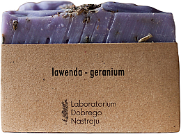 Natürliche Seife mit Lavendel und Geranie - Laboratorium Dobrego Nastroju  — Bild N1
