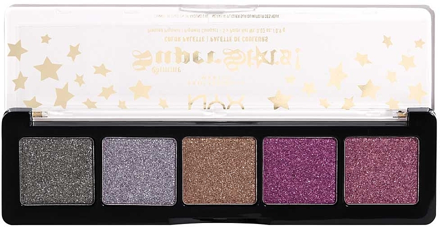 Lidschattenpalette 5-tlg. - NYX Professional Holidays 2021 Gimme Super Stars! — Bild N1