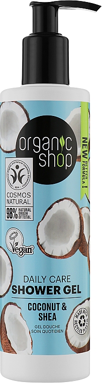 Duschgel Kokosnuss und Shea - Organic Shop Shower Gel — Bild N1