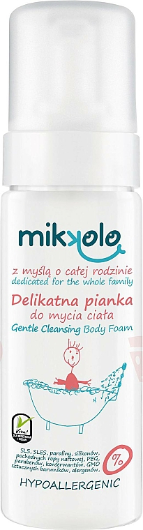 Reinigender Körperschaum für Neugeborene - Nova Kosmetyki Mikkolo Gentle Cleansing Body Foam — Bild N1