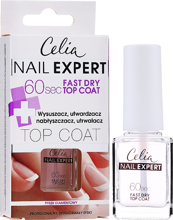 Schnelltrocknender Nagelüberlack - Celia Nail Expert 60 sec Fast Dry Top Coat — Foto N2