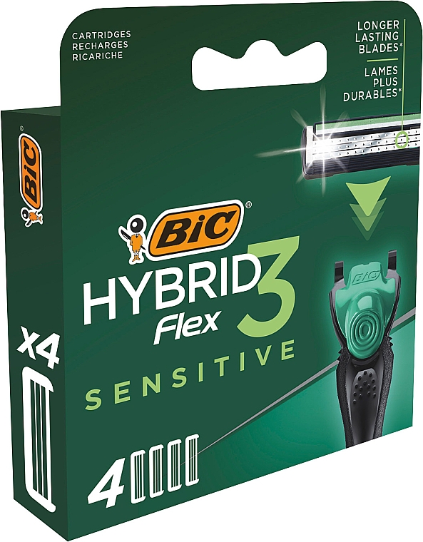 Ersatzklingen 4 St. - Bic Flex 3 Hybrid Sensitive — Bild N3
