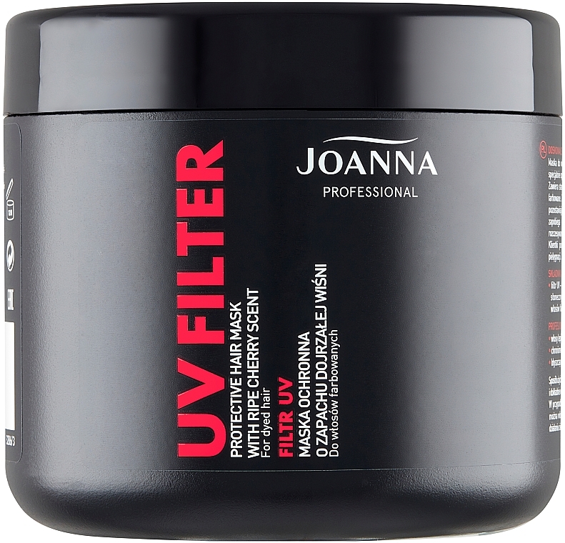 Maske für coloriertes Haar mit Kirschduft - Joanna Professional Protective Hair Mask UV Filter