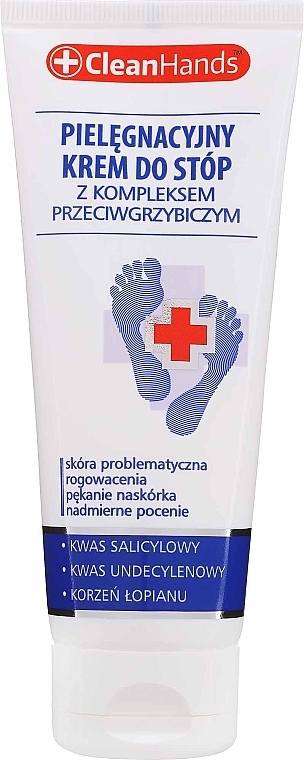 Fußcreme mit Antimykotika-Komplex - Clean Hands — Bild N1