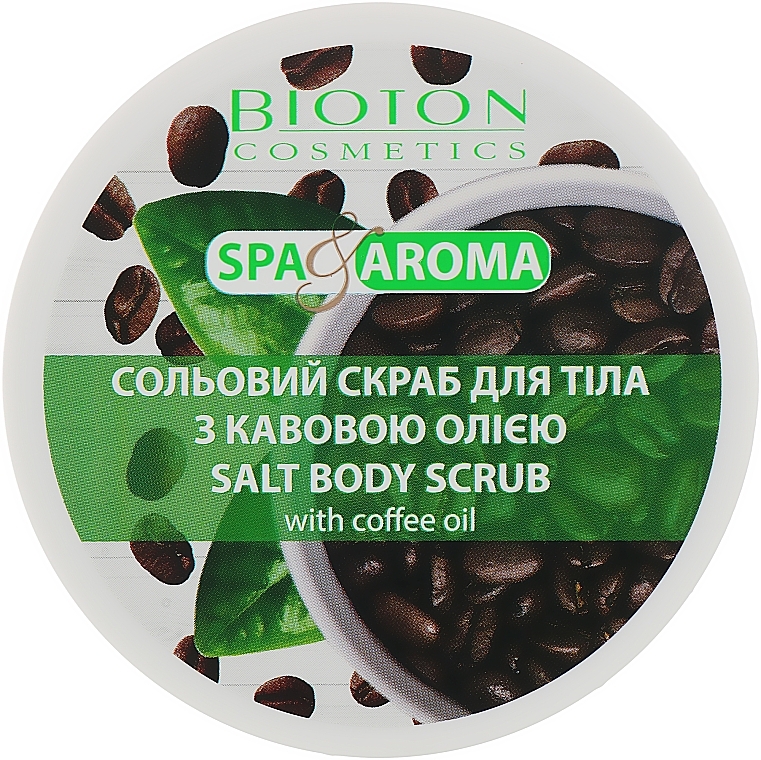 Salzpeeling für den Körper mit Kaffeeöl - Bioton Cosmetics Spa & Aroma — Bild N2