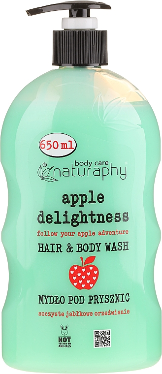 Duschgel für Haar und Körper Apfel & Aloe Vera - Naturaphy — Bild N1