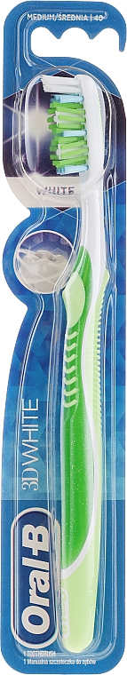 Zahnbürste mittel 3D White grün - Oral-Be Pro-Flex 3D White  — Bild N1