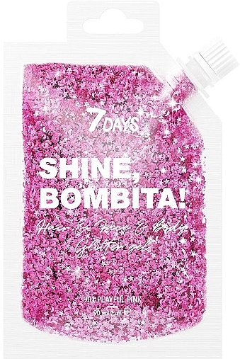 7 Days Shine, Bombita! Gel Glitters For Hair And Body - Glitzergel für Haar und Körper — Bild N1