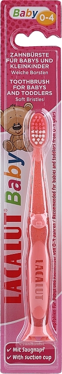 Zahnbürste Baby 0-4 Jahre rosa - Lacalut Baby Toothbrush For Babys & Toddlers  — Bild N1