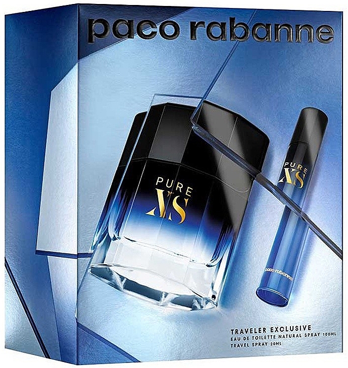 Paco Rabanne Pure XS - Duftset (Eau de Toilette 100ml + Eau de Toilette (mini) 20ml) — Bild N1