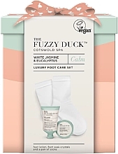 Set - Baylis & Harding The Fuzzy Duck Cotswold Spa Luxury Foot Care Gift Set (crystal/50g + f/lot/50ml + socks/2pcs) — Bild N1
