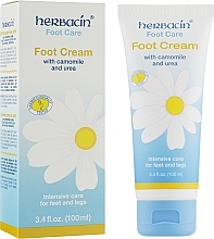 Düfte, Parfümerie und Kosmetik Fußcreme mit Kamillenextrakt und Harnstoff - Herbacin Foot Cream With Camomille and Urea