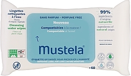 Düfte, Parfümerie und Kosmetik Reinigungstücher für Kinder parfümfrei - Mustela Compostable Unscented Cleansing Wipes 